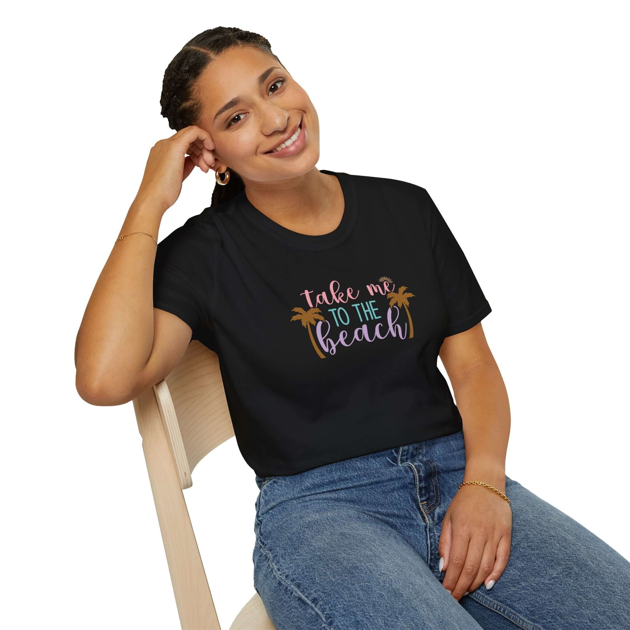 Take Me to the Beach Pastel Palm T-Shirt