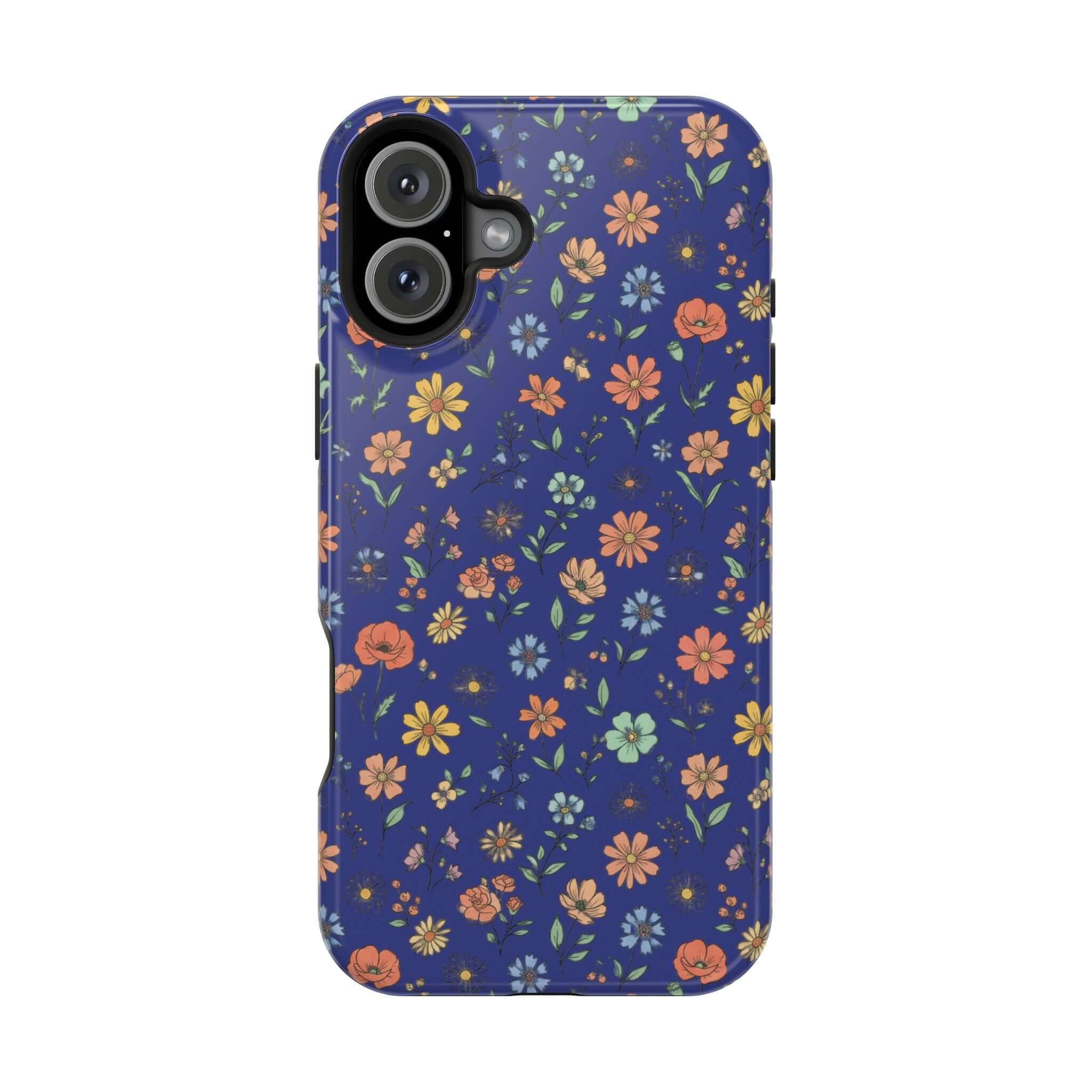 Floral All-Over Seasonal Print Phone Case — Magnetic Impact-Resistant