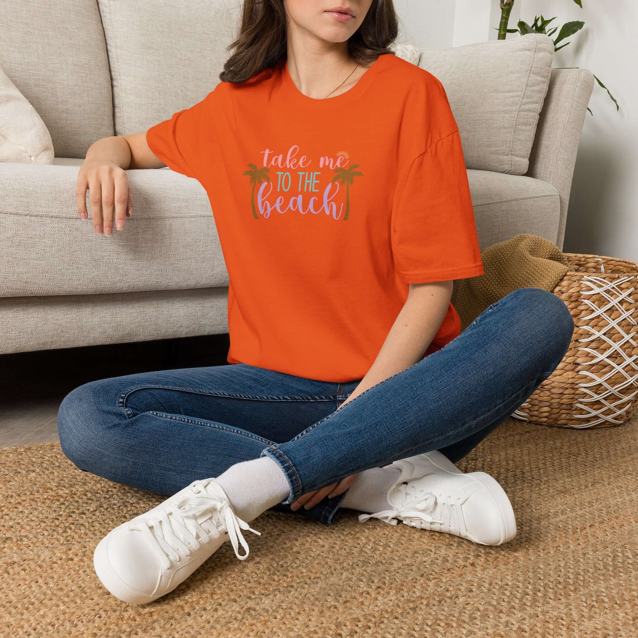 Take Me to the Beach Pastel Palm T-Shirt