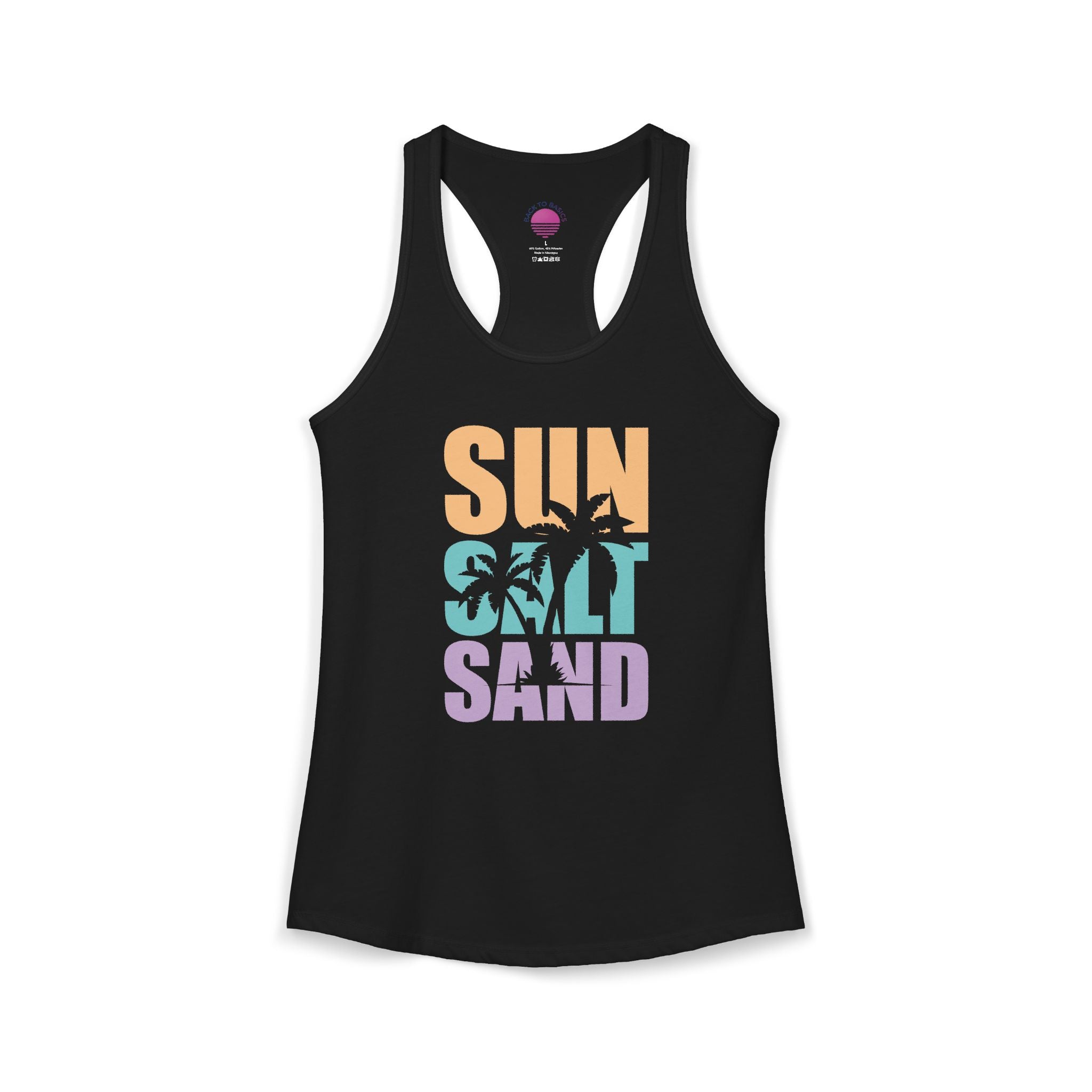 Sun, Salt, and Sand Women's Racerback Tank – Summer Beach Tank Top