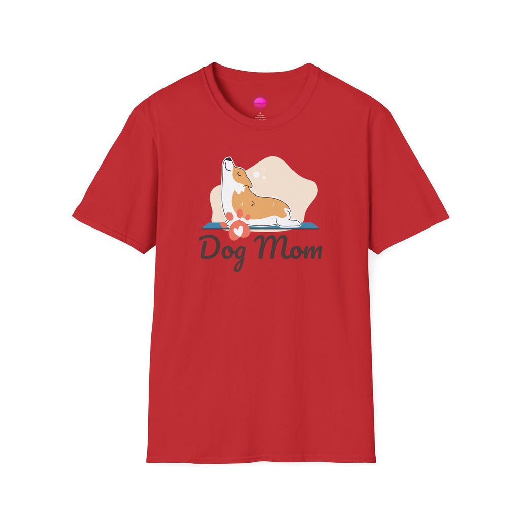 Dog Mom T-Shirt — Colorful Paw Print Tee for Pet Lovers
