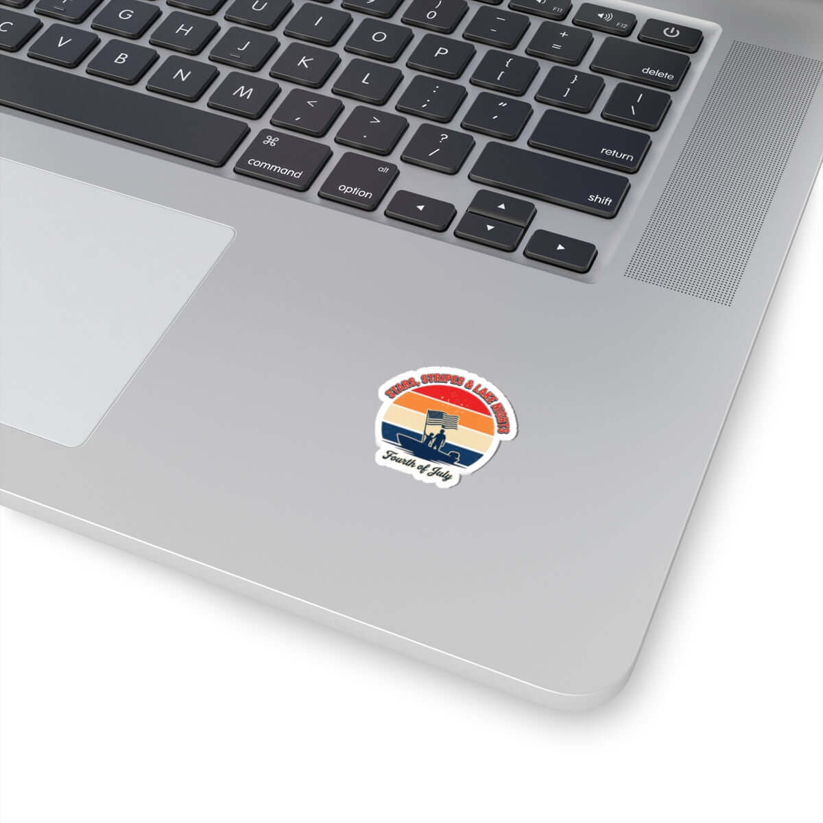 Stars & Stripes Lake Nights Sticker | 4th of July, vintage Americana