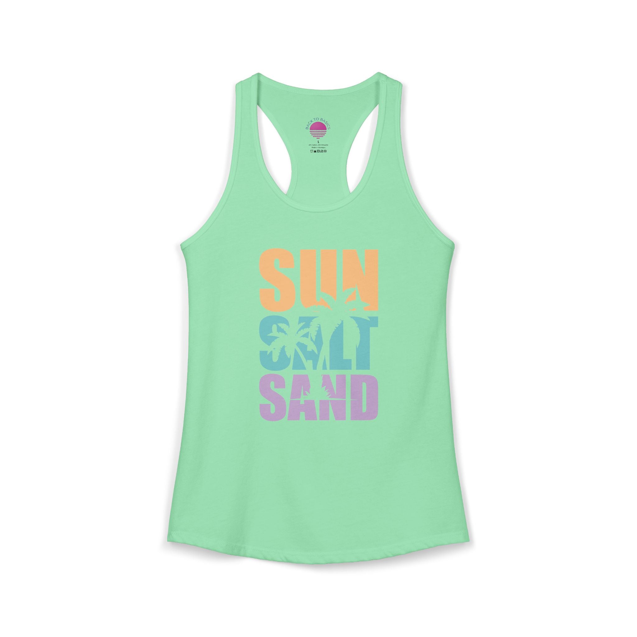Sun, Salt, and Sand Women's Racerback Tank – Summer Beach Tank Top