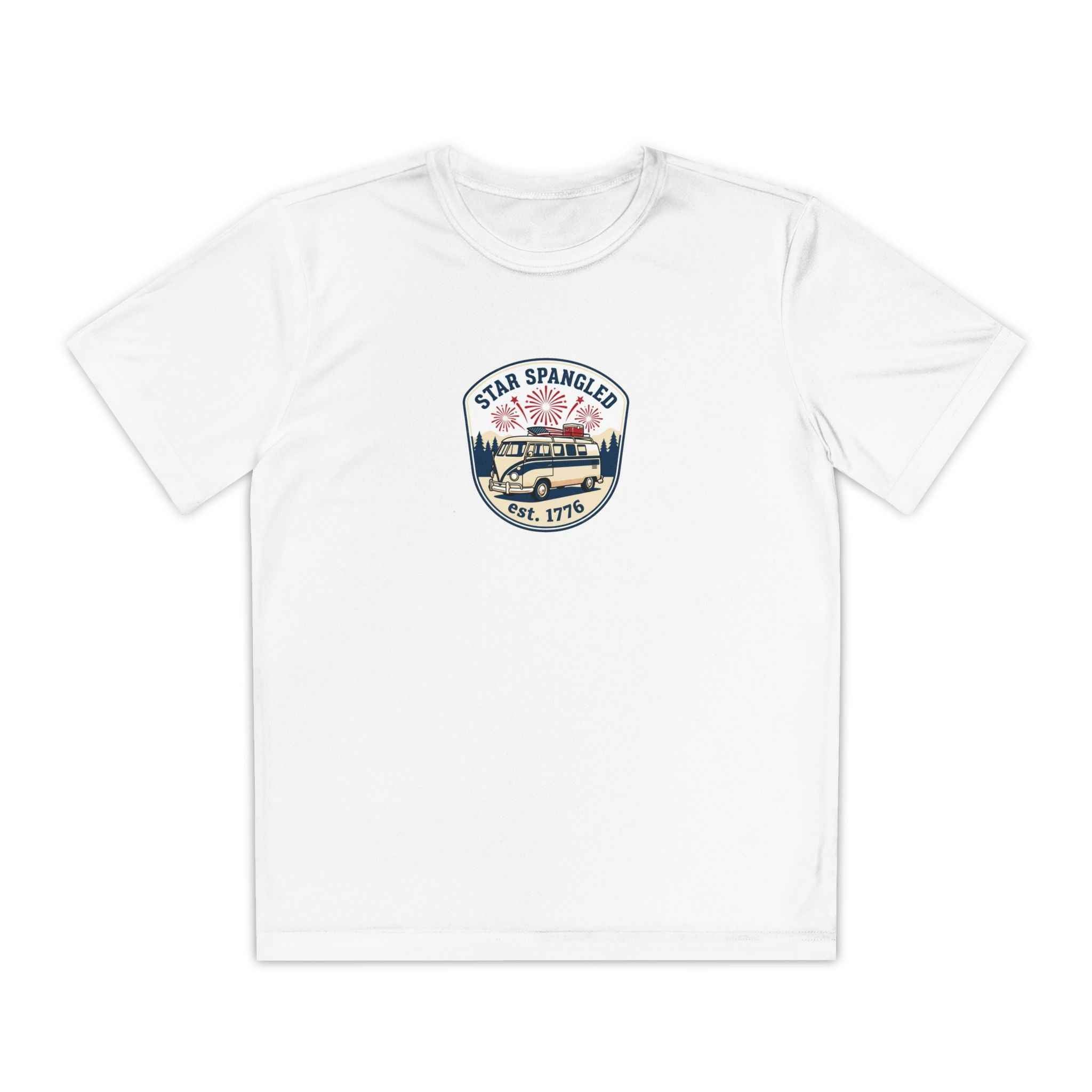 Youth Tee — 'Star Spangled' Classic Camper Graphic