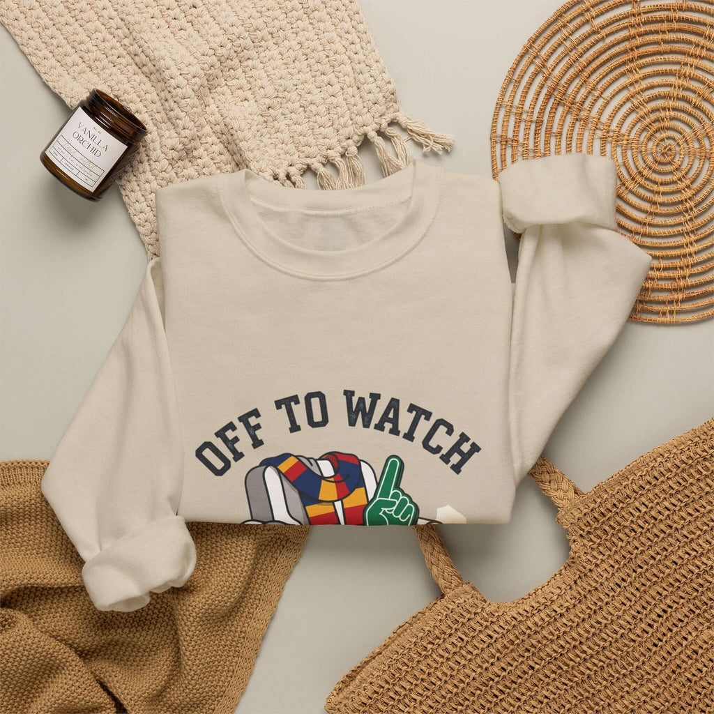 Off to Watch Crewneck Sweatshirt | Soccer Watch Party, Match-Day Outfit