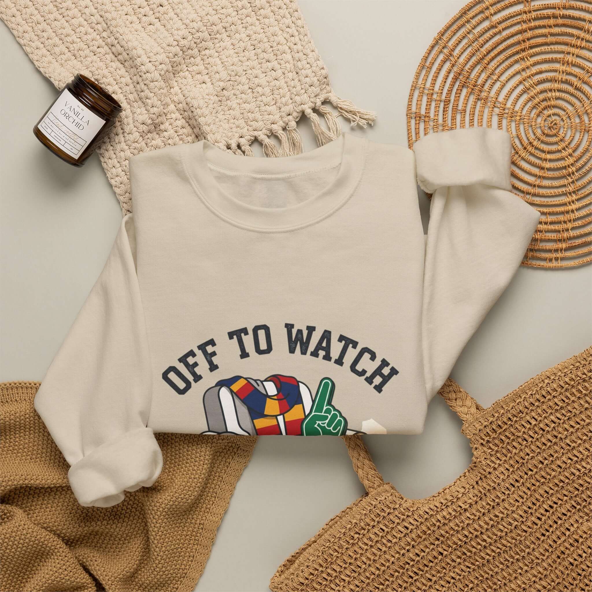 Off to Watch Crewneck Sweatshirt | Soccer Watch Party, Match-Day Outfit