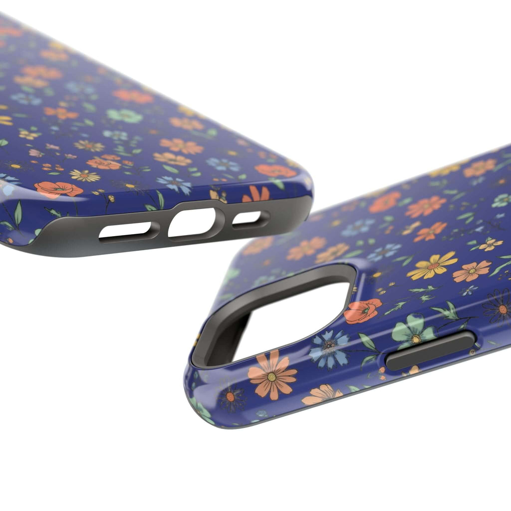 Floral All-Over Seasonal Print Phone Case — Magnetic Impact-Resistant