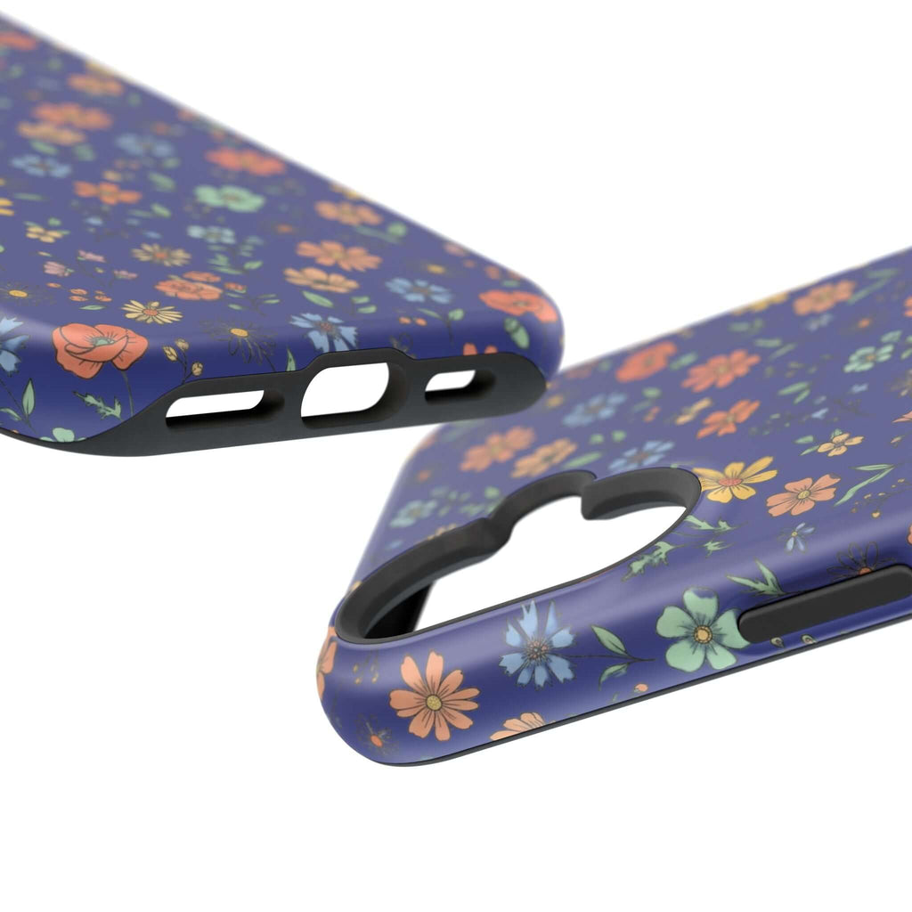 Floral All-Over Seasonal Print Phone Case — Magnetic Impact-Resistant