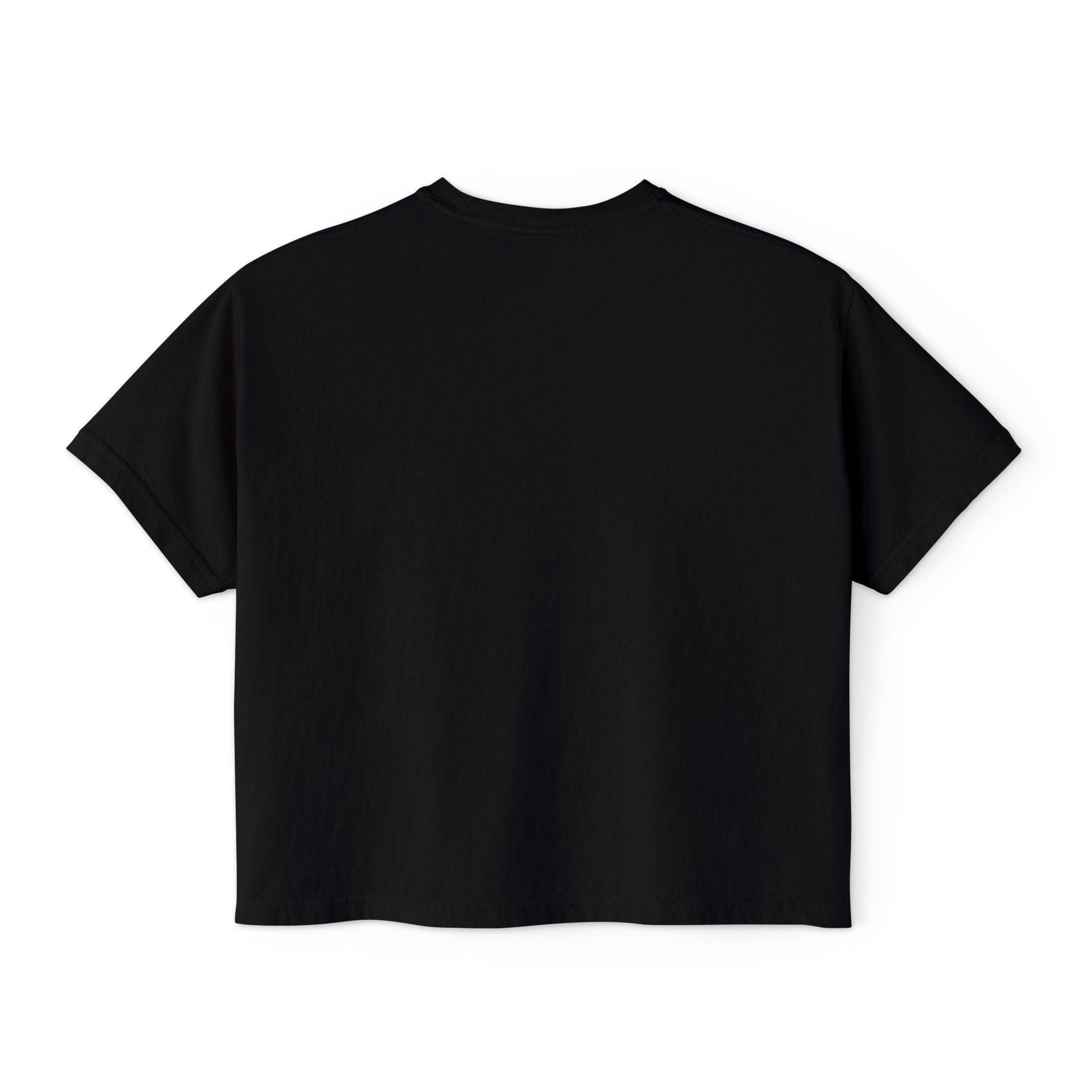 Cute Cosmic Cat Boxy Tee — Women's Graphic T-Shirt