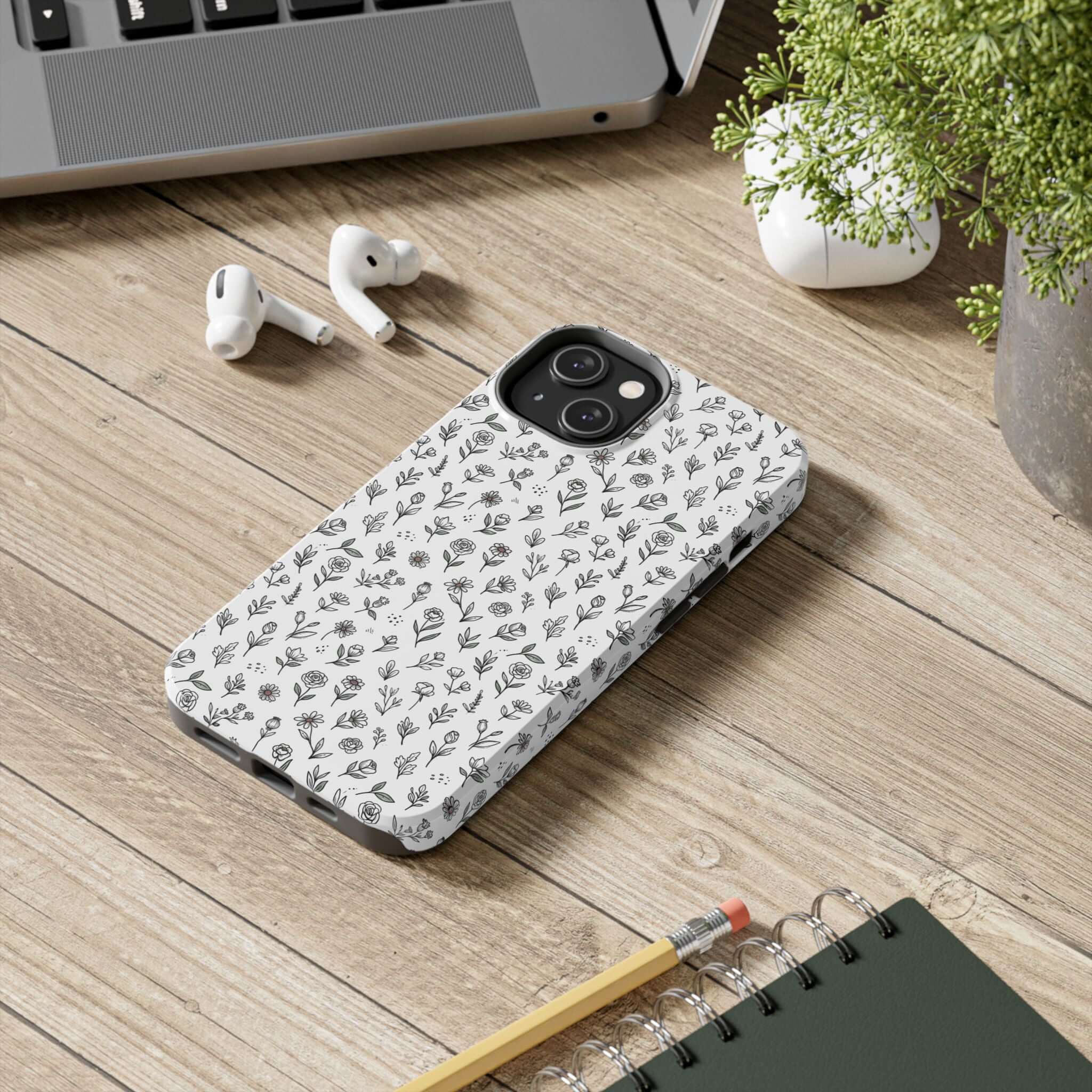 Floral Summer Vibe Phone Case — Tough Protective Floral All‑Over Print