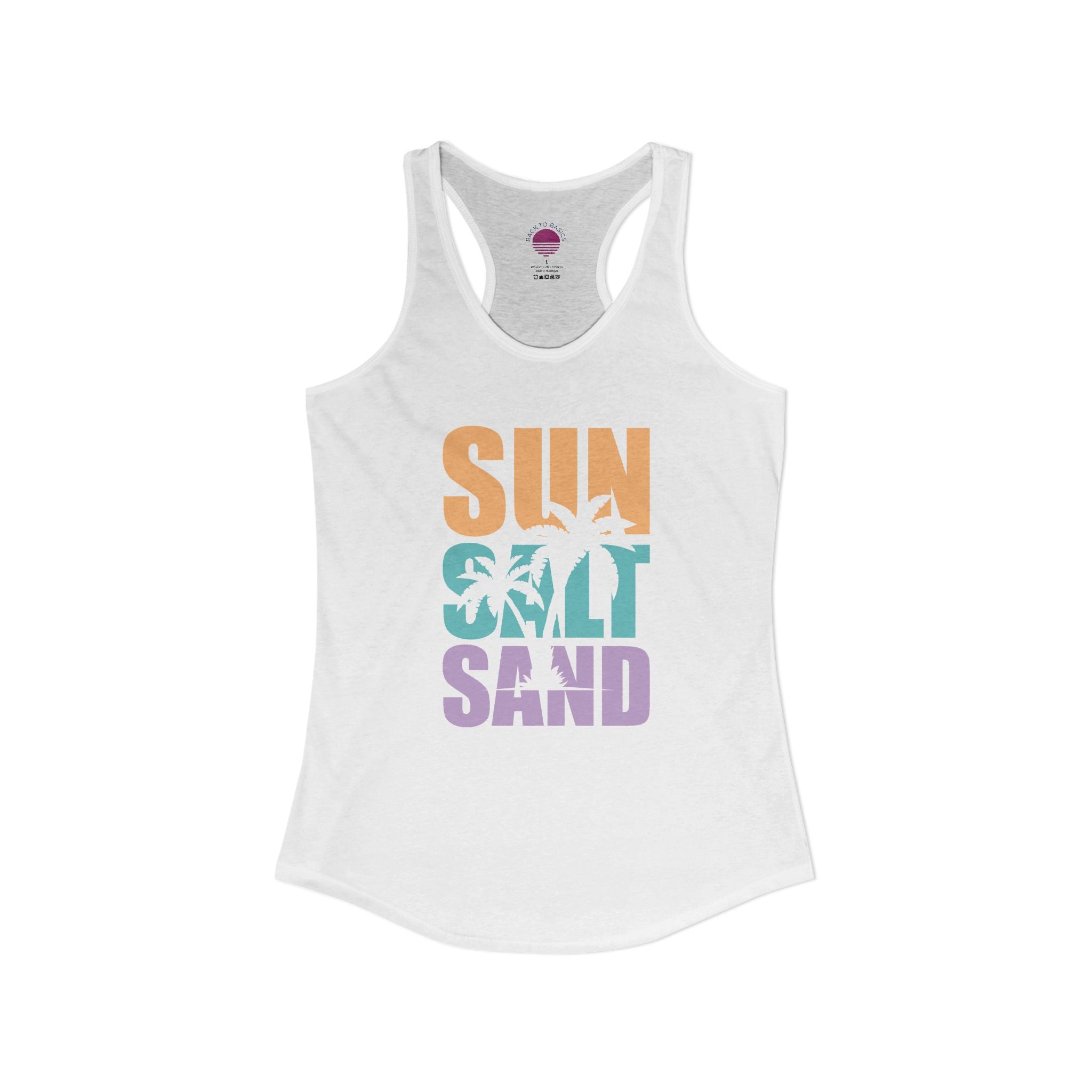 Sun, Salt, and Sand Women's Racerback Tank – Summer Beach Tank Top