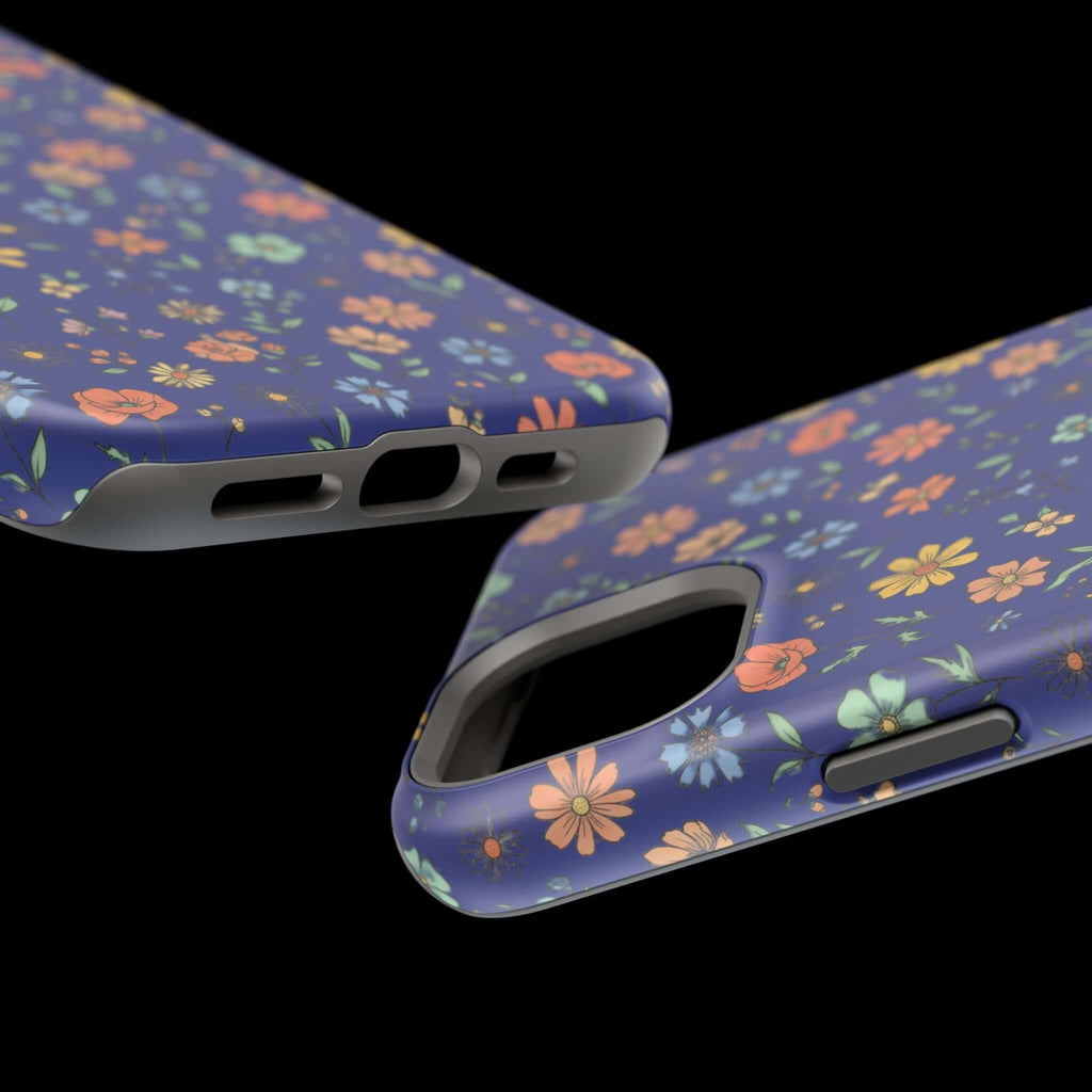 Floral All-Over Seasonal Print Phone Case — Magnetic Impact-Resistant