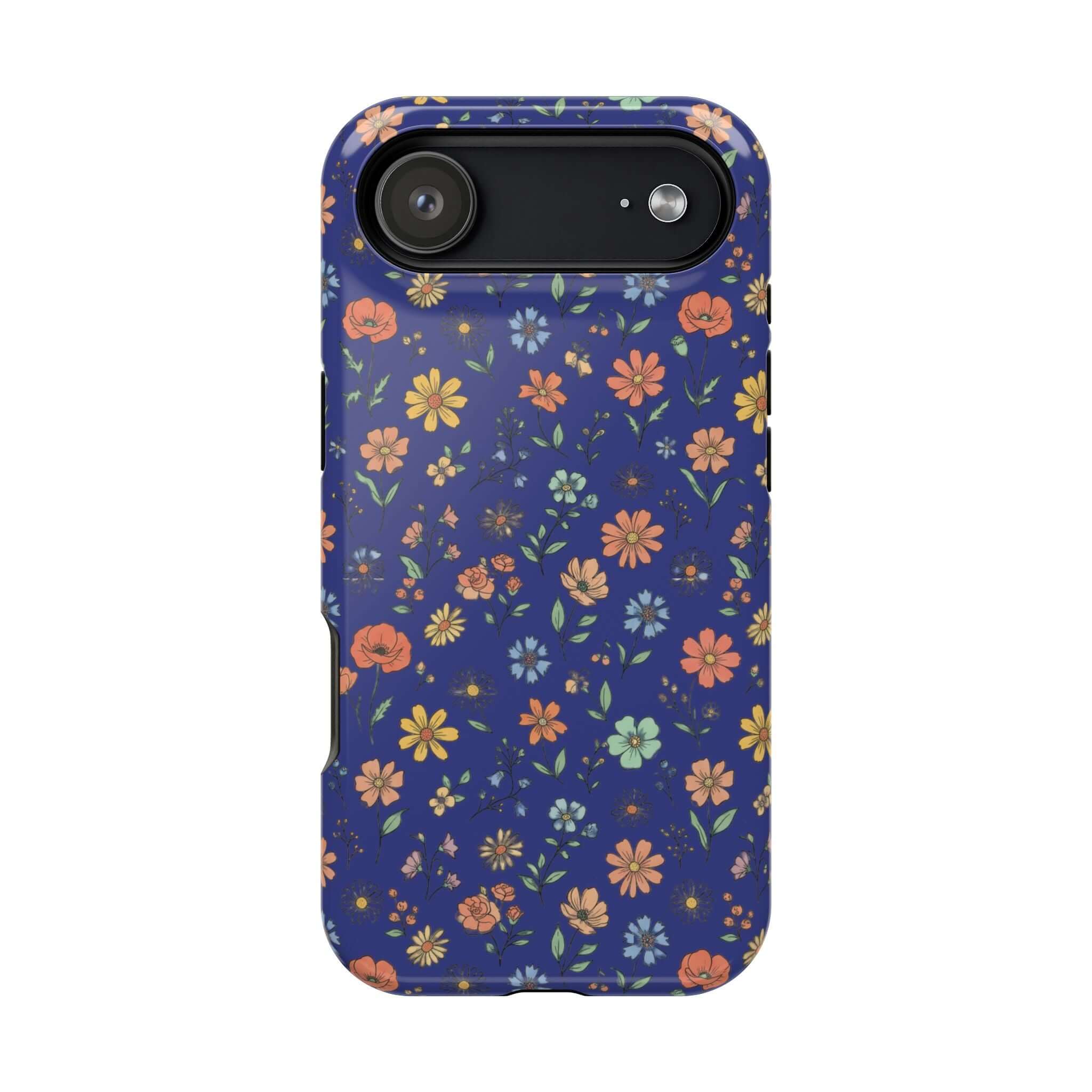 Floral All-Over Seasonal Print Phone Case — Magnetic Impact-Resistant