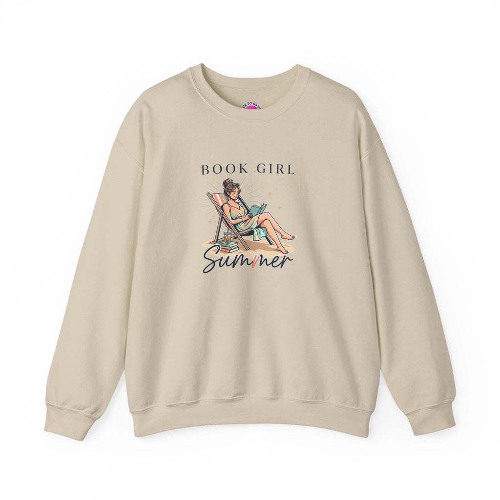 Book Girl Summer Sweatshirt | BookTok, beach reads, bookish summer aesthetic