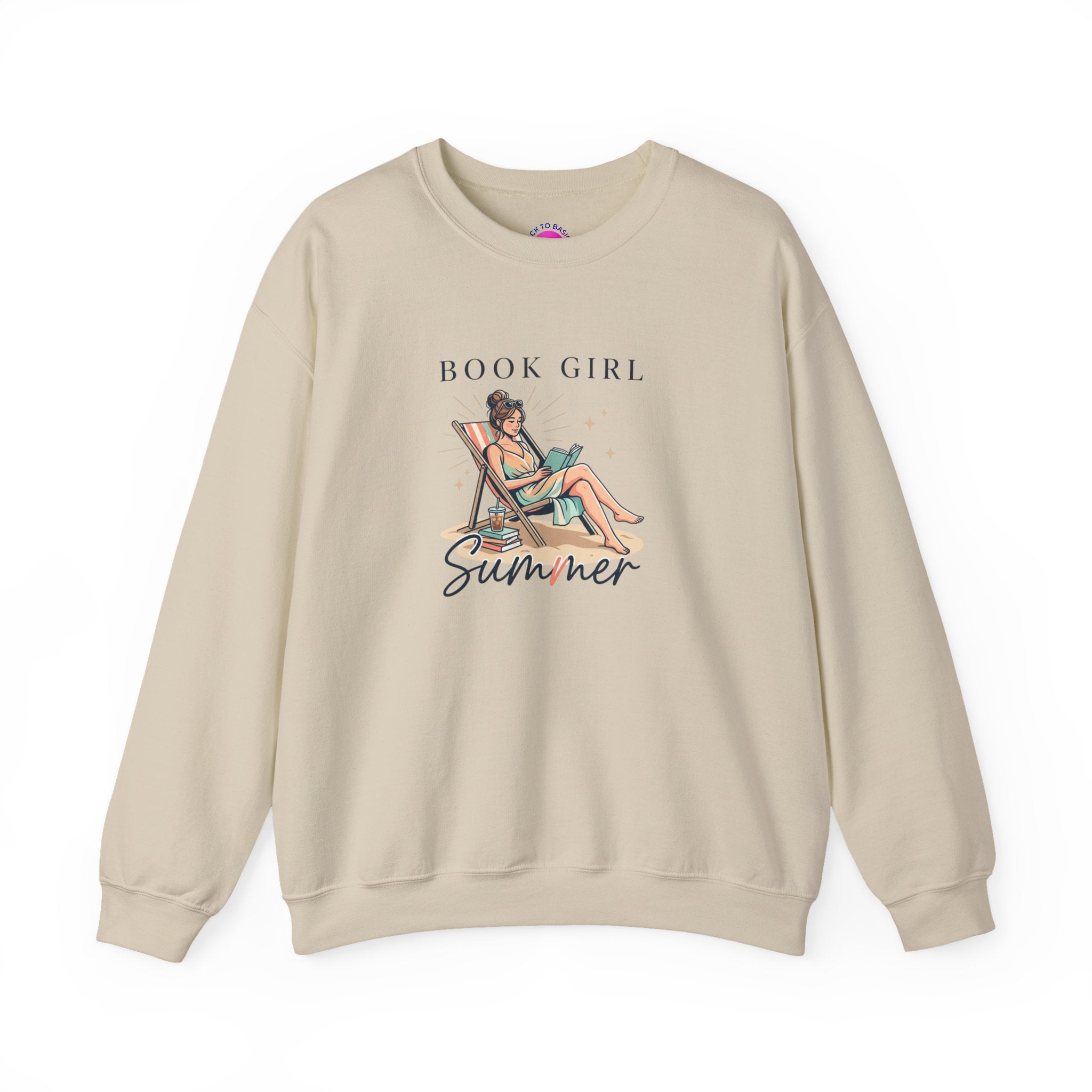 Book Girl Summer Sweatshirt | BookTok, beach reads, bookish summer aesthetic