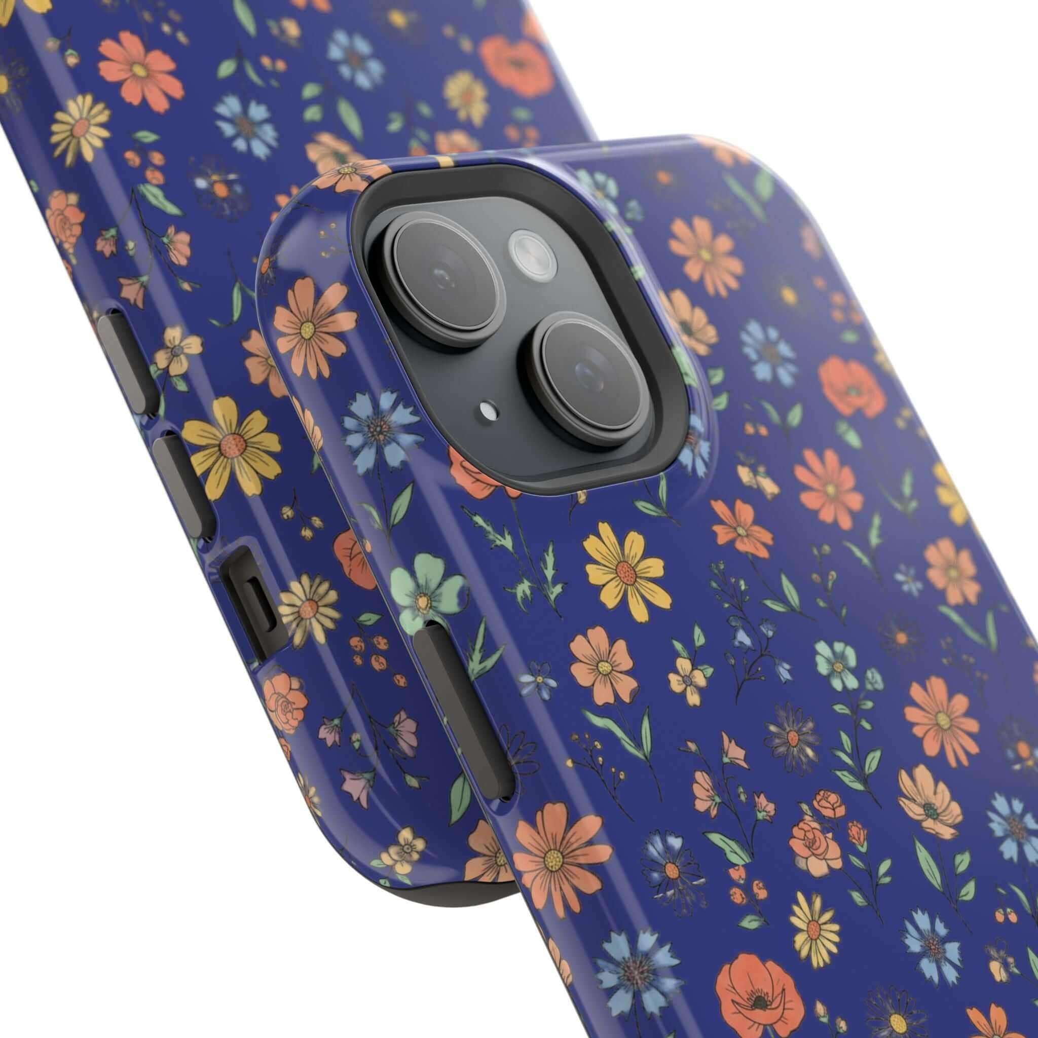 Floral All-Over Seasonal Print Phone Case — Magnetic Impact-Resistant