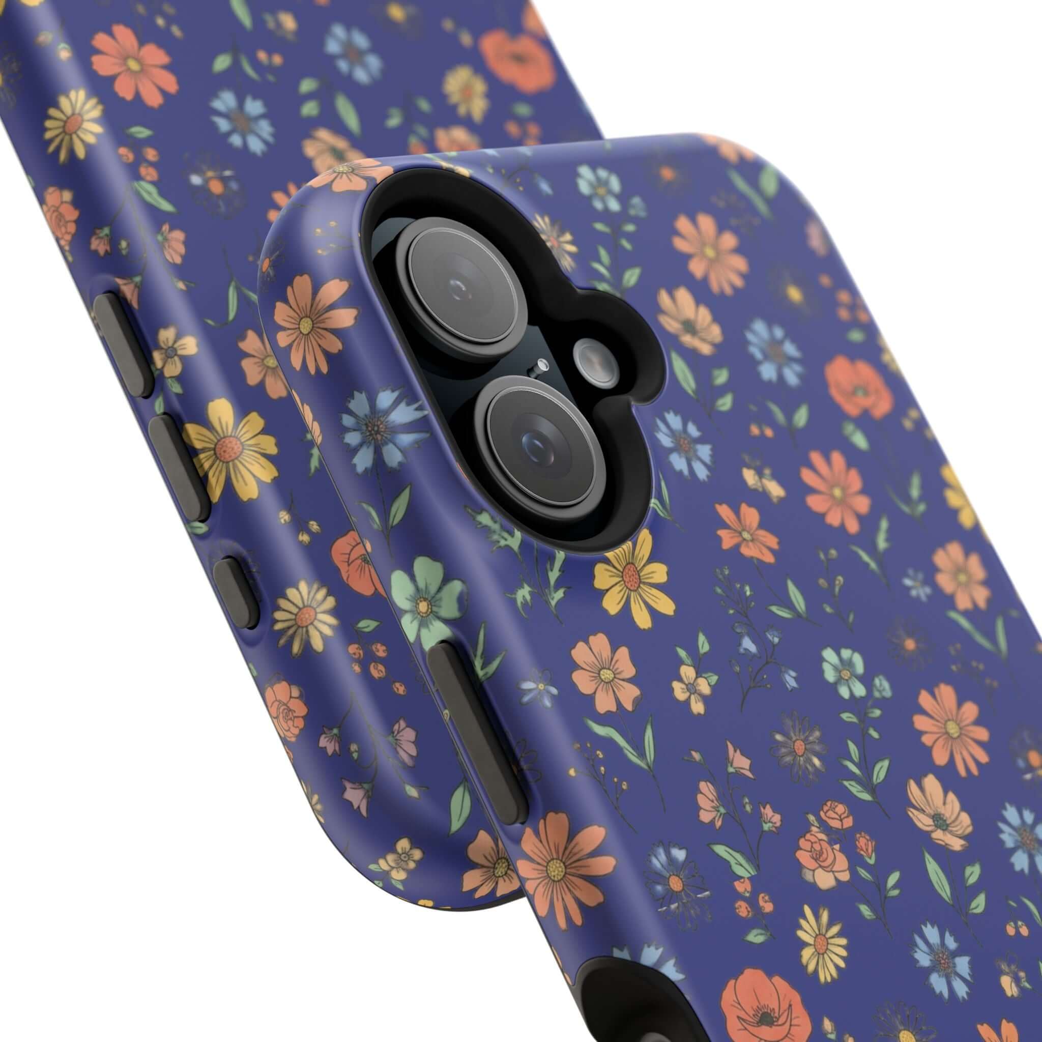 Floral All-Over Seasonal Print Phone Case — Magnetic Impact-Resistant