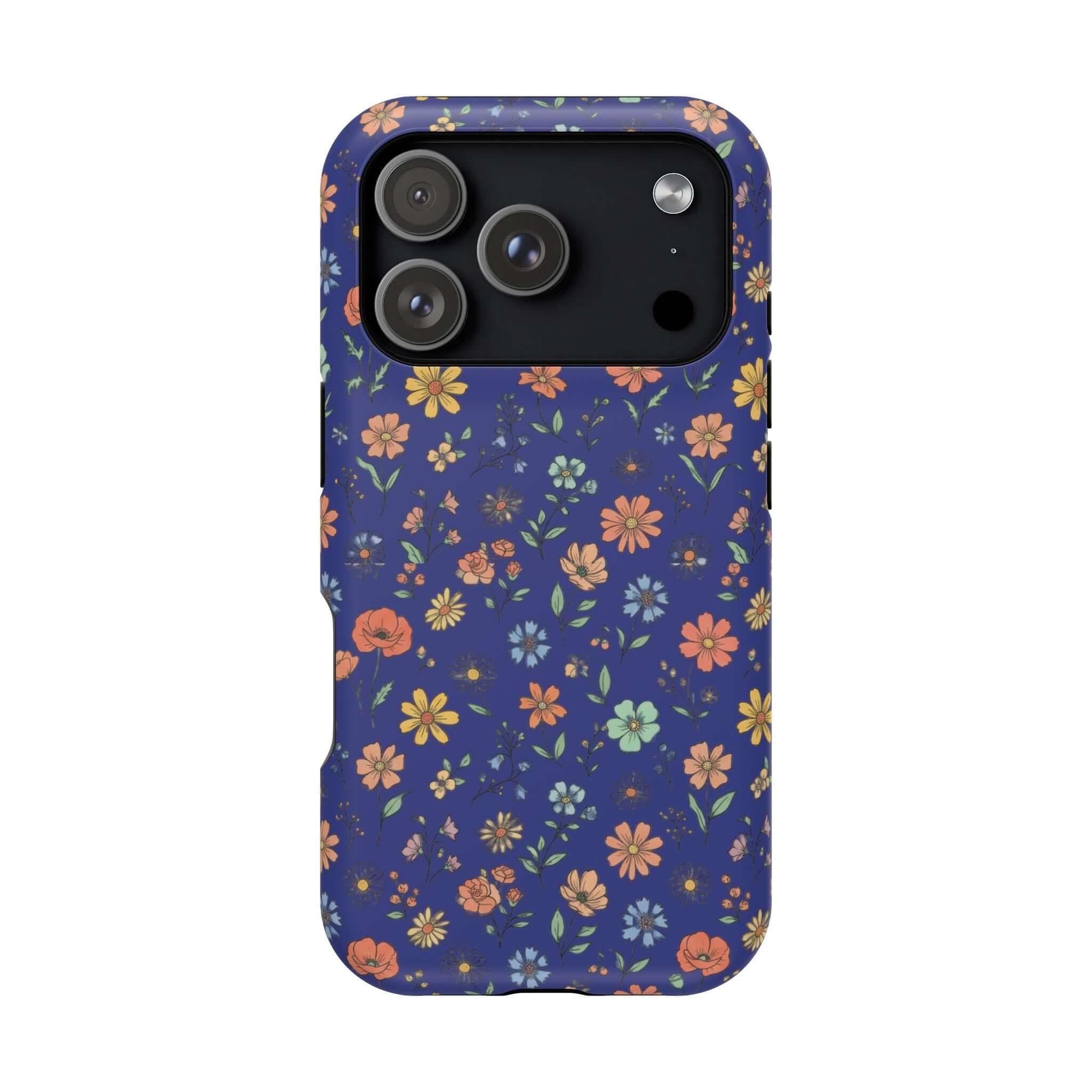 Floral All-Over Seasonal Print Phone Case — Magnetic Impact-Resistant