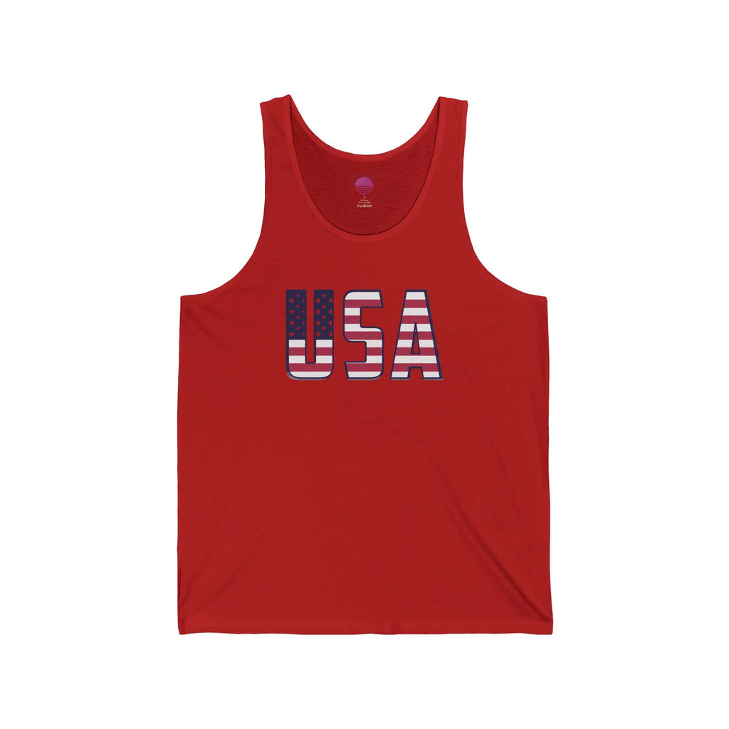 American Flag Tank Top — USA Patriotic 4th of July Graphic Tank