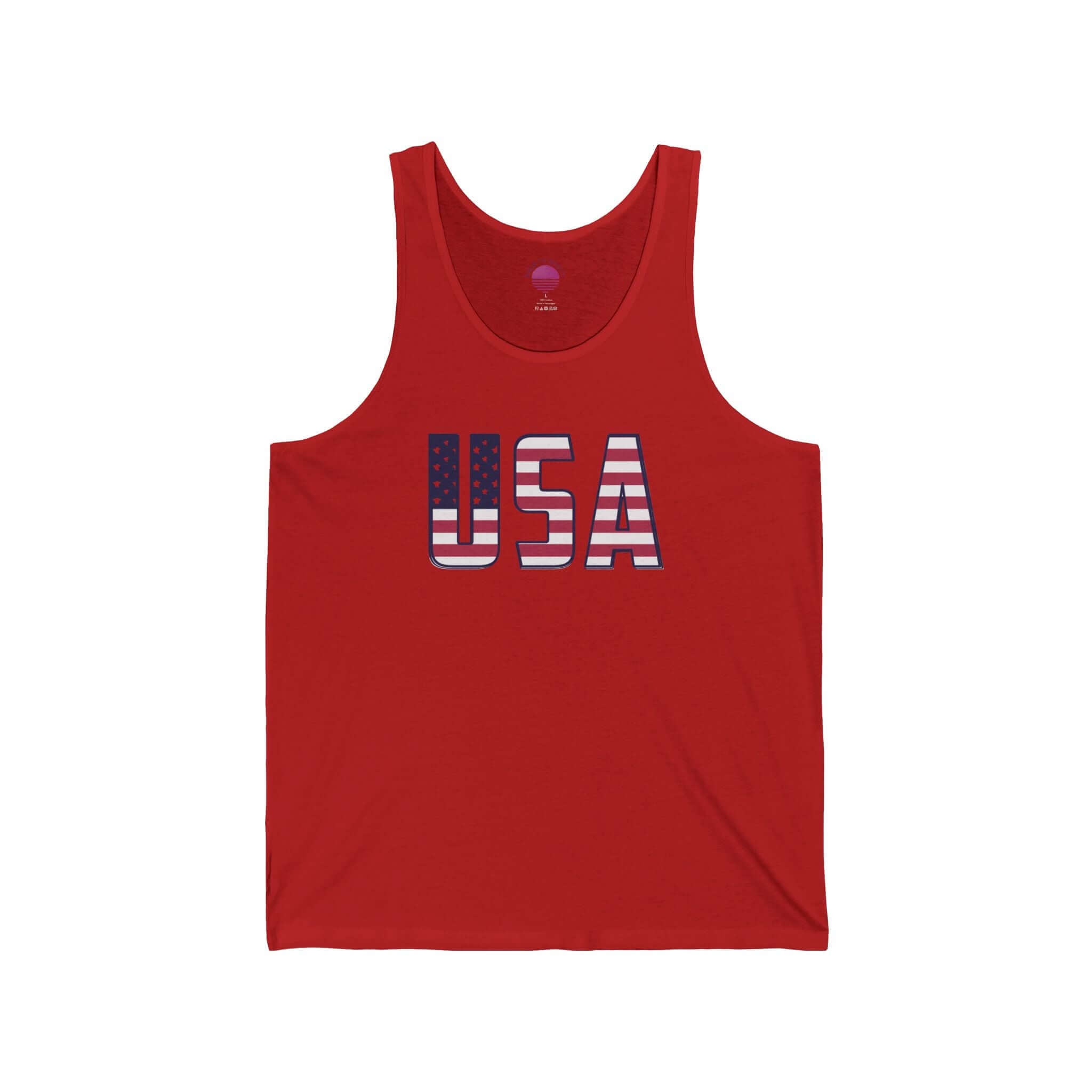 American Flag Tank Top — USA Patriotic 4th of July Graphic Tank