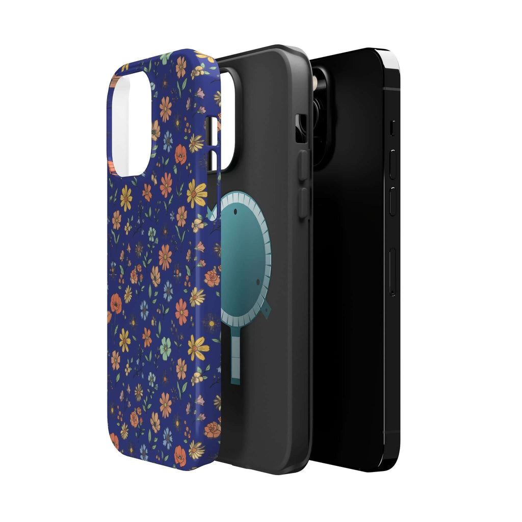 Floral All-Over Seasonal Print Phone Case — Magnetic Impact-Resistant