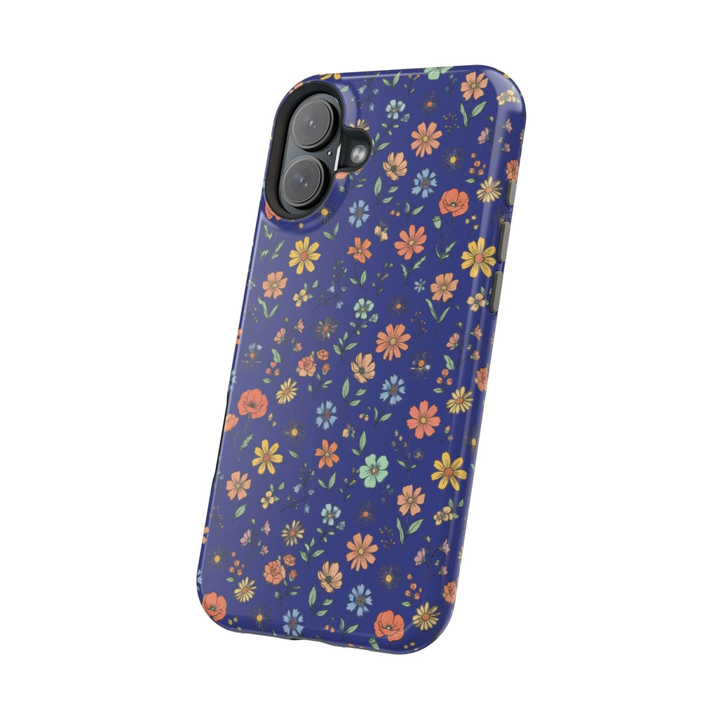 Floral All-Over Seasonal Print Phone Case — Magnetic Impact-Resistant