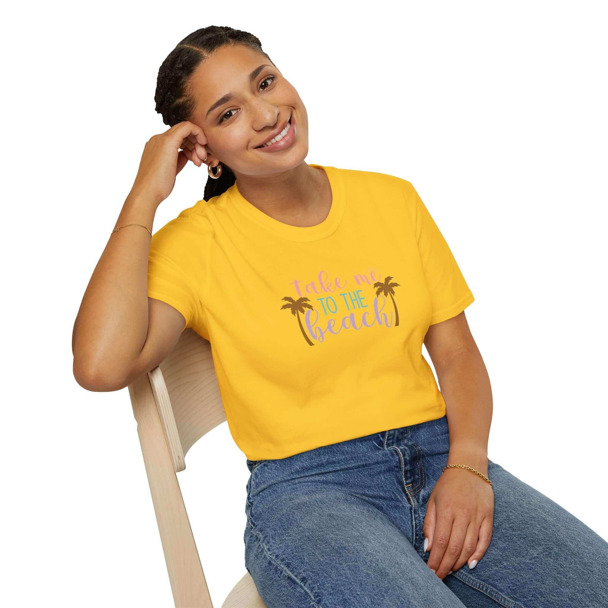 Take Me to the Beach Pastel Palm T-Shirt