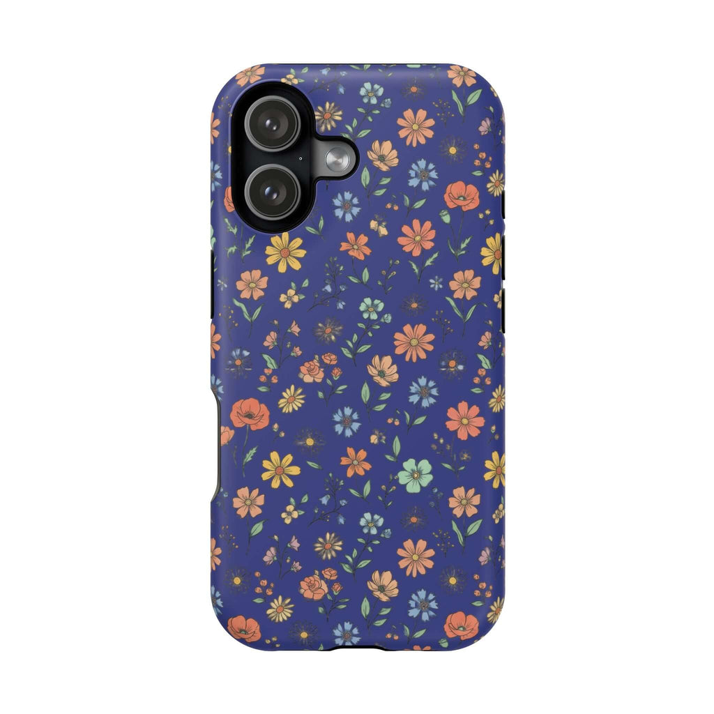 Floral All-Over Seasonal Print Phone Case — Magnetic Impact-Resistant