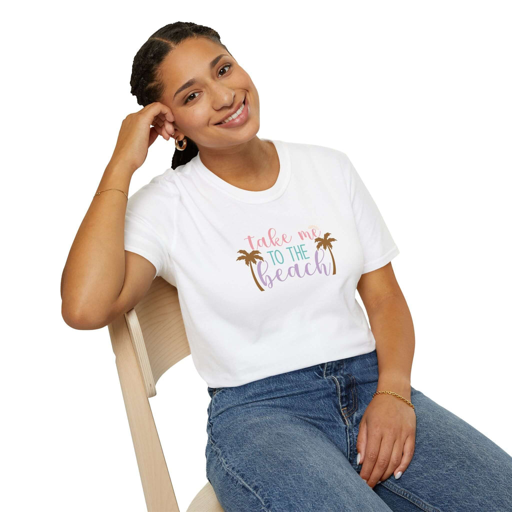Take Me to the Beach Pastel Palm T-Shirt