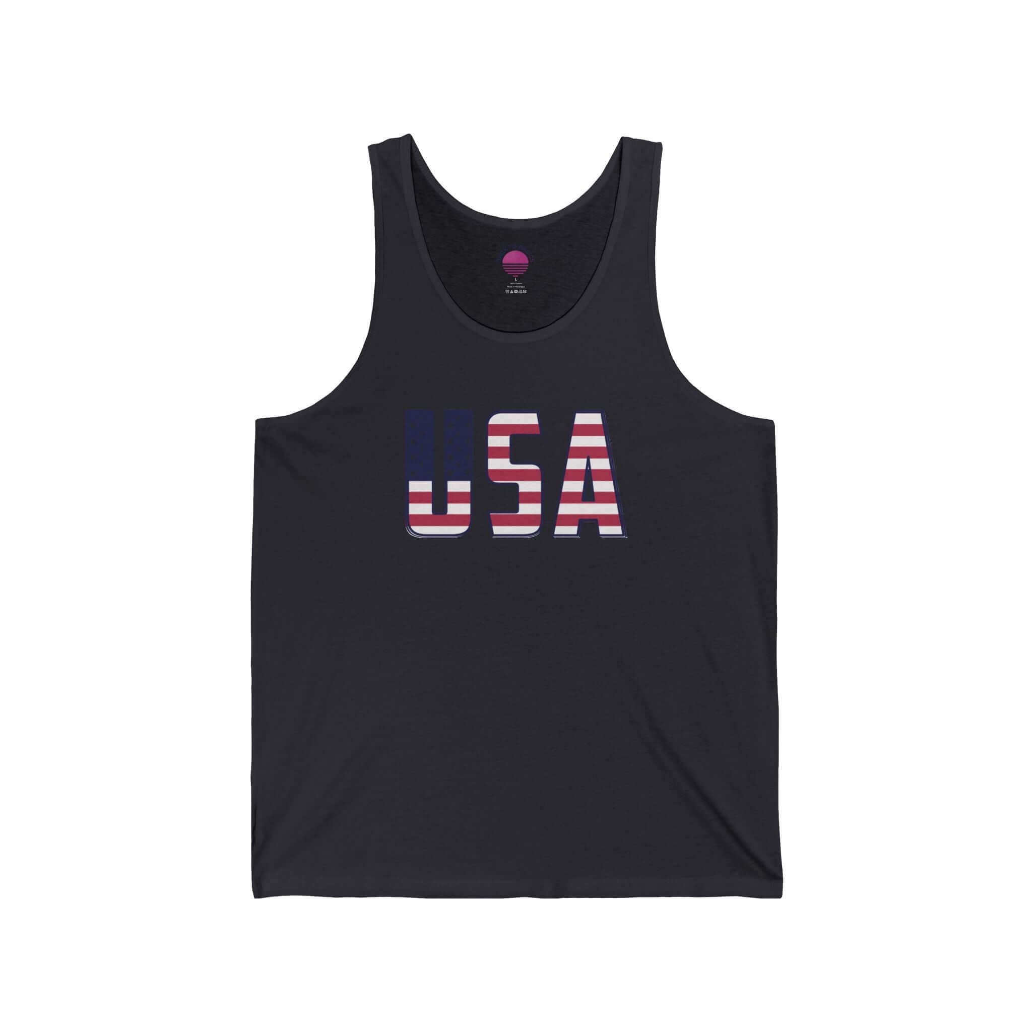 American Flag Tank Top — USA Patriotic 4th of July Graphic Tank