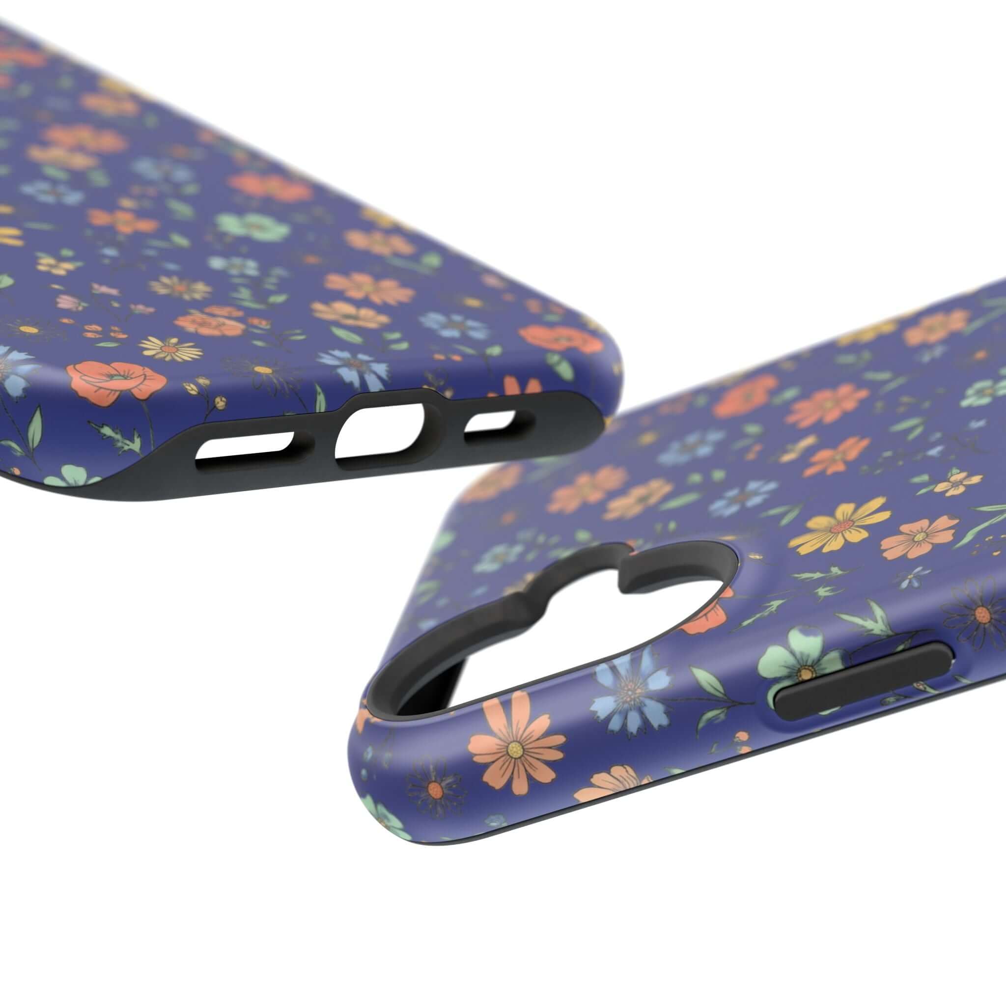 Floral All-Over Seasonal Print Phone Case — Magnetic Impact-Resistant