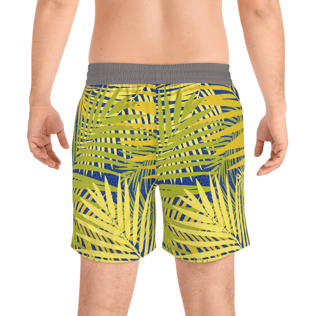 Men's Tropical Swim Shorts — Tropical Vibe Mid-Length Swimshorts
