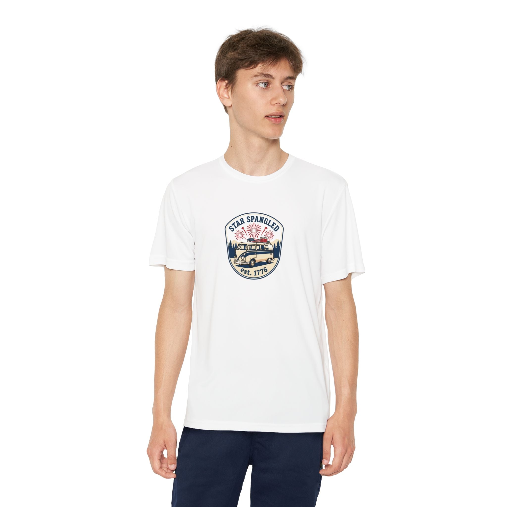 Youth Tee — 'Star Spangled' Classic Camper Graphic