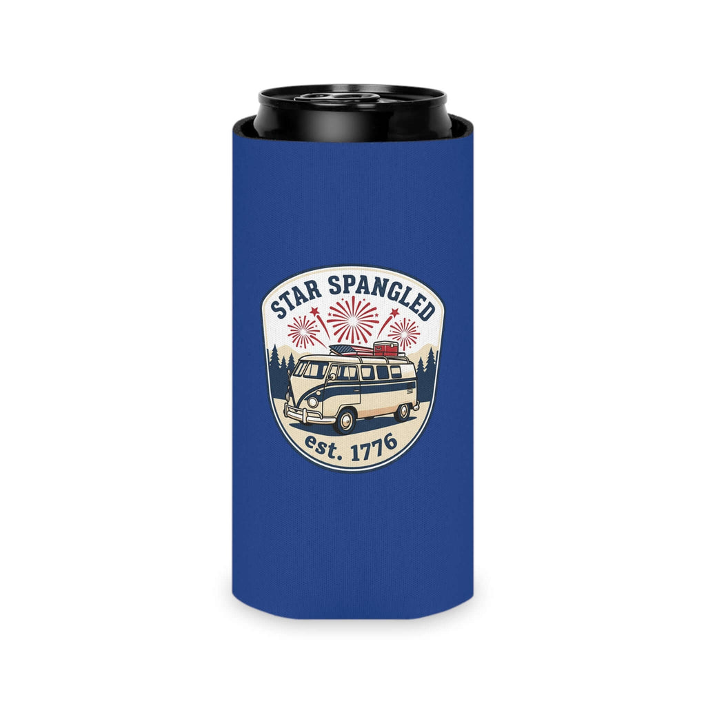 Star Spangled Van Can koozie— Patriotic 1776 RV Beer Cooler