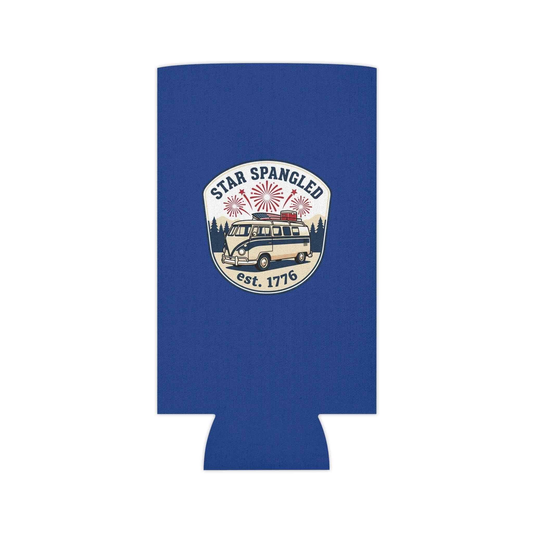 Star Spangled Van Can koozie— Patriotic 1776 RV Beer Cooler